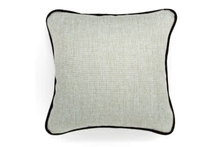 Chic Upholstered Throw Pillows with Piping
