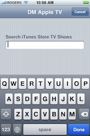 Search iTunes Store TV Shows – iPhone Remote App