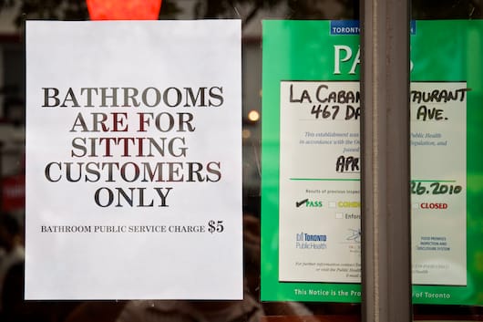 $5 Bathroom Charge