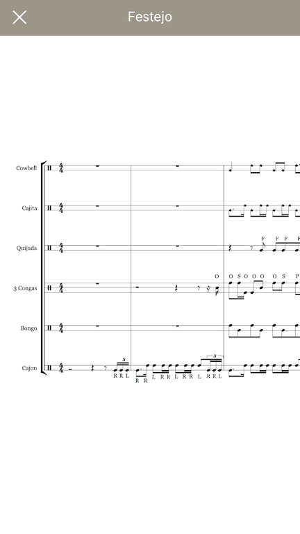 Festejo Notation