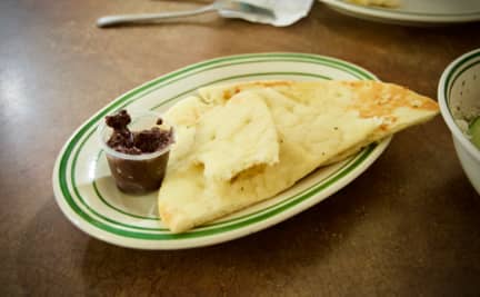 Warm Pita with Olive Tapenade