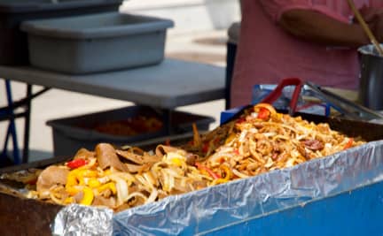 Beef & Chicken Fajita Gyros