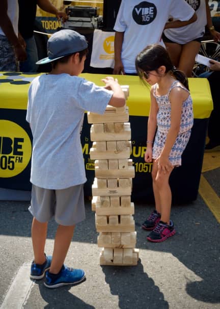 Kids Playing Jenga