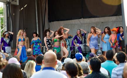Belly Dancers with Audience Participants