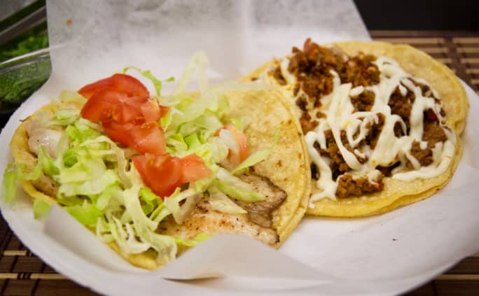 Fish & Choriqueso Tacos