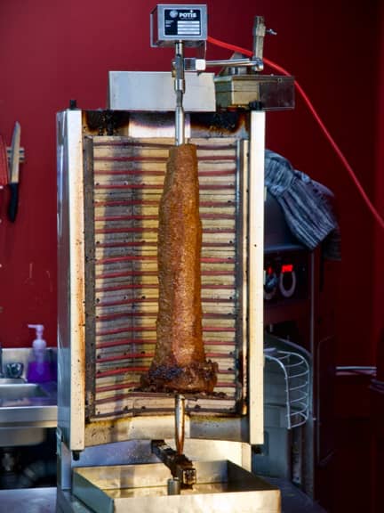 Donair Meat on a Spit