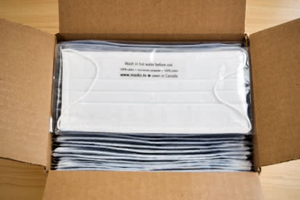 Masks in a Box — Rear View