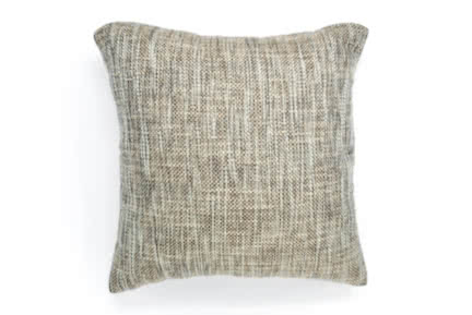 Grey Upholstered Throw Pillows