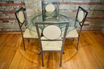 Before: Glass Table + Chairs