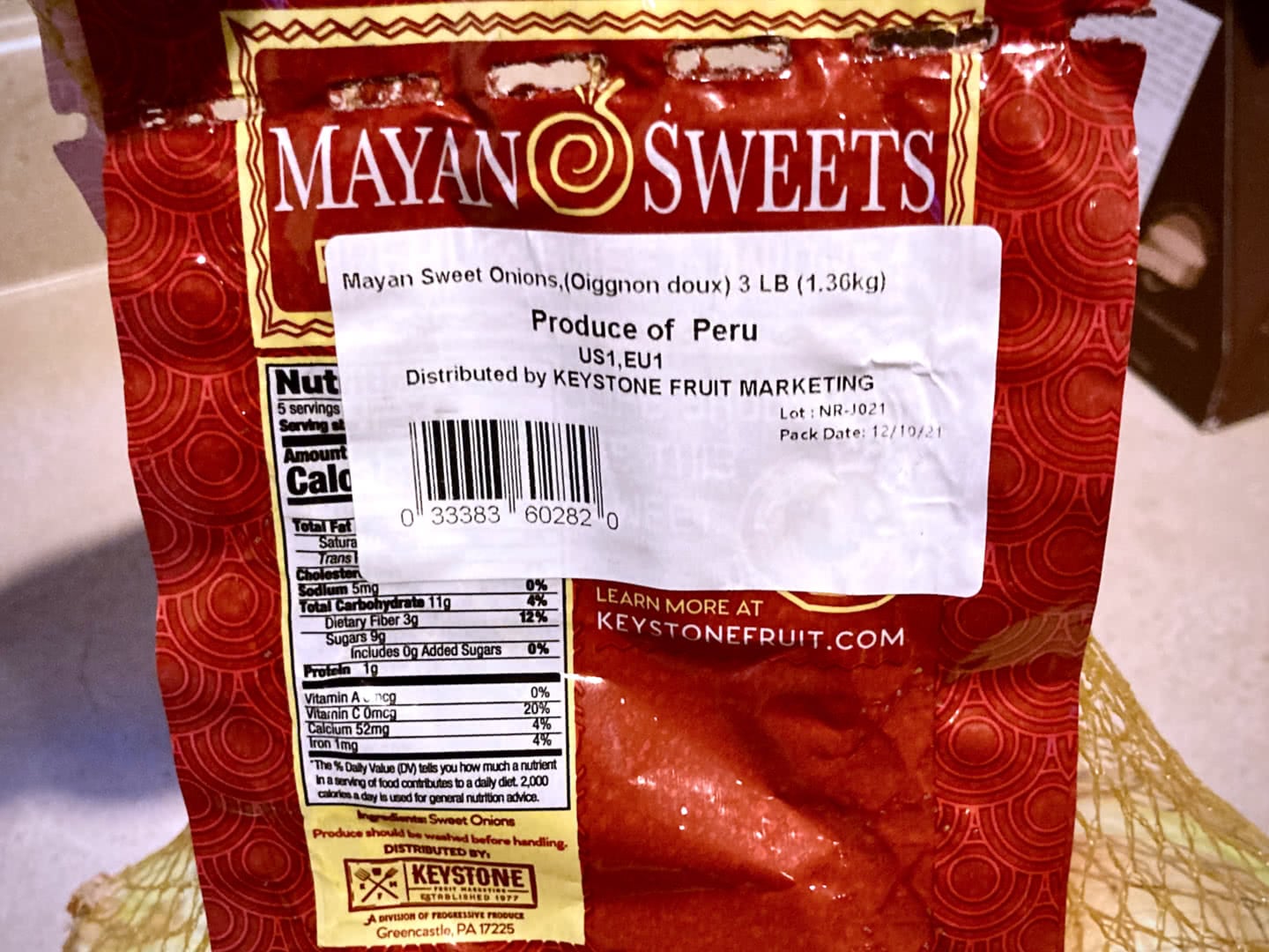 Mayan Sweet Onions — Produce of Peru