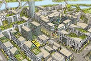 A Rendering of The East Village Master Plan
