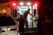 Man Exits Ambulance Before Being Taken Away by Police
