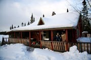 Randal & David at the Cabin