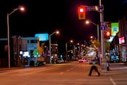 Woodbine & Danforth at Night