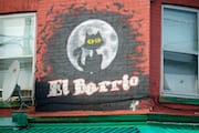El Barrio Brick Sign