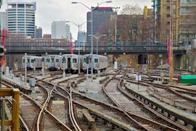 Subway Tracks at Davisville – Color