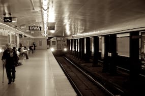Westbound Subway at Woodbine – Sepia