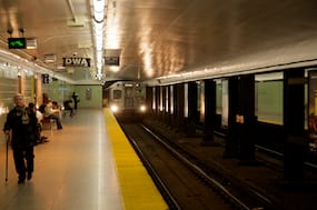 Westbound Subway at Woodbine – Color