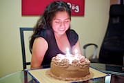 Michelle w/ Her Birthday Cake