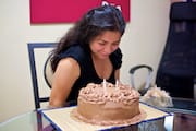 Michelle w/ Her Birthday Cake