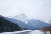 Driving to Banff