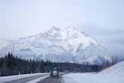 Driving to Banff