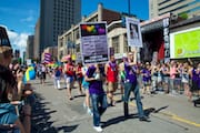 Toronto Pflag Pride Marchers