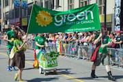 Green Party of Canada Pride Marchers