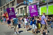 Toronto Public Library Pride Marchers